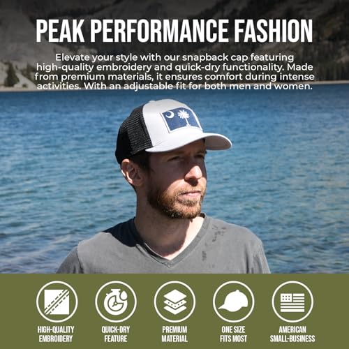 Image of International Tie State Hat for Men and Women, Adjustable Snapback Trucker Baseball Cap with Embroidered Patch