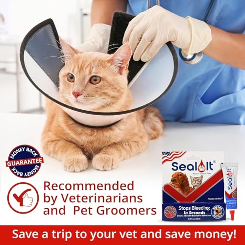 Seal It® Wound Gel for Pets | US-Made Dog Wound Care Gel to Stop Bleeding in Seconds & Seals Open Minor Wounds, Cuts & Scrapes from Canine Paw Wounds to Fencing Cuts | Safe for All Animals (15ml) Seal It® Wound Gel for Pets | US-Made Dog Wound Care Gel to Stop Bleeding in Seconds & Seals Open Minor Wounds, Cuts & Scrapes from Canine Paw Wounds to Fencing Cuts | Safe for All Animals (15ml)