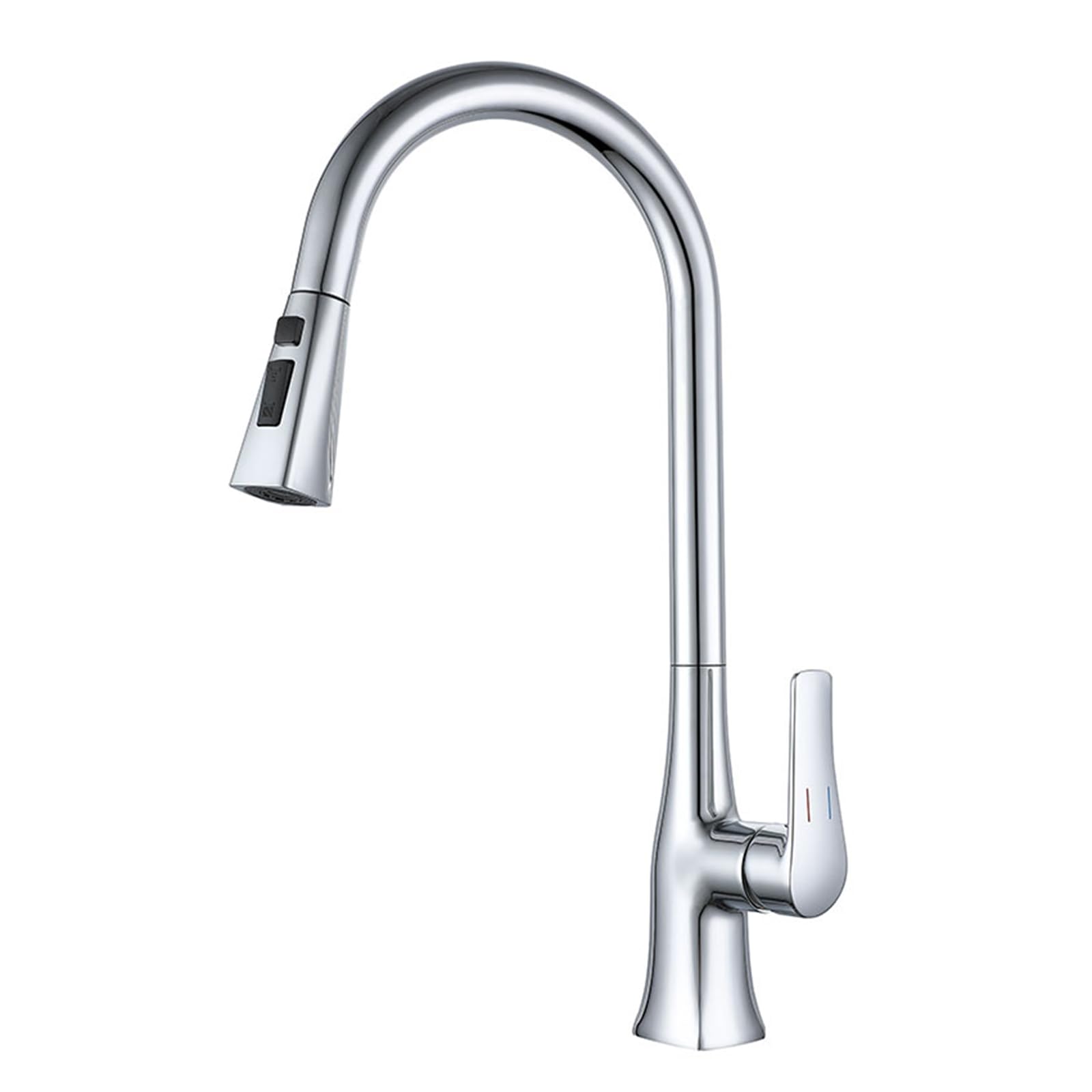 ZYCHSJXA Kitchen Taps with Pull Out Spray 360° Swivel Sink for 3 Modes Brass,Chrome Plated