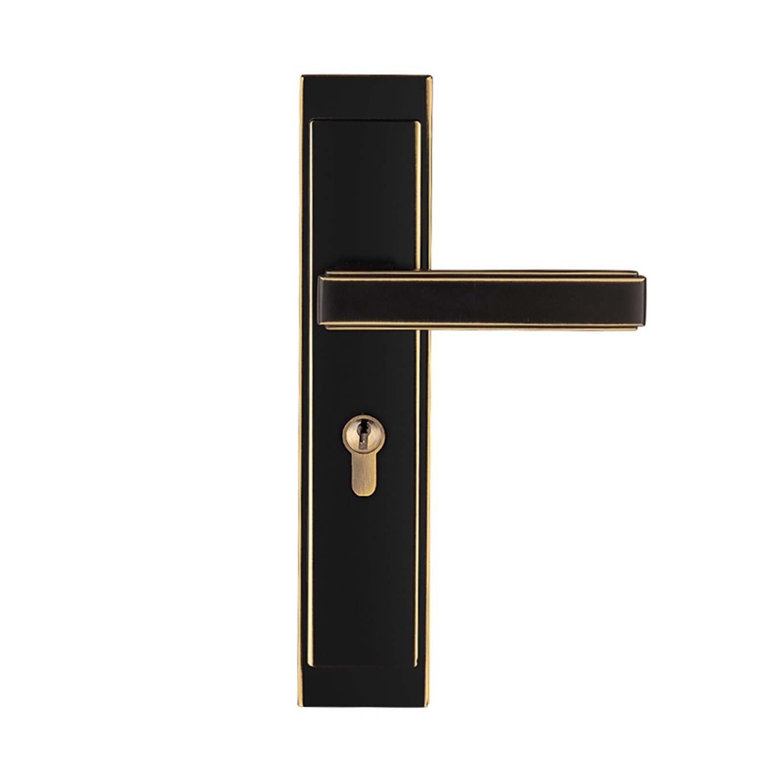 Aepqbgqj One Color Minimalist Coffee Pure Copper Lever Door Lock Silent, Magnetic