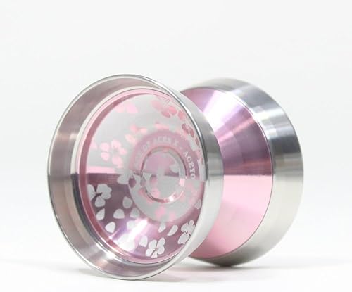 Miniatura 4 de Ace Yo Mercy 5 Yo-Yo - 6061 Aluminum with Stainless Steel Rings -Bi-Metal YoYo (SilverBlue Flake Black Rim)