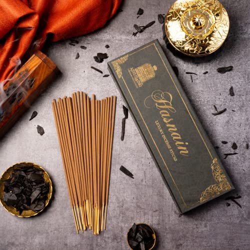 Image of Adilqadri Hasnain Incense Sticks - 100g | Fresh & Invigorating Fragrance for Home, Puja & Meditation | Premium Agarbatti for Calm & Relaxation | 60 Sticks