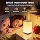 Auxmir Nachtlicht Nachttischlampe Touch Dimmbar, 4000mAh Aufladbar LED Tischlampe Kabellos mit 256 RGB Farben 4 Modi, Stilllicht Baby mit Fernbedienung & Timing Funktion, Lampe für Deko Schlafzimmer