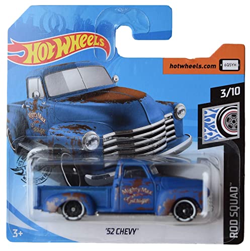 Hot Wheels '52 Chevy, [Blue] Rod Squad 3/10 Short Card