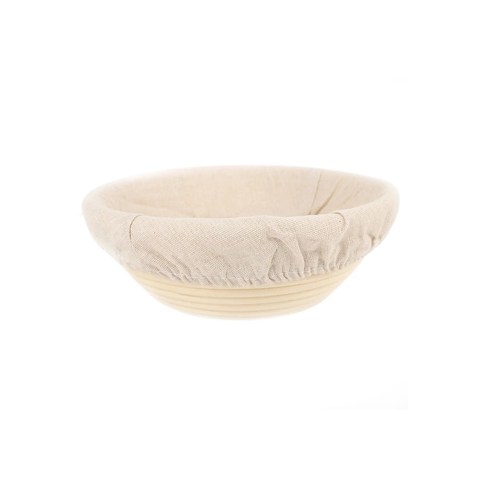 Gärkörbe Brot Natürlicher Rattan-Gärkorb, Weidenkorb, Teigkorb, Brotkorb, Massengärkörbe Für Bäcker(Round-23 * 8.5cm)