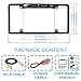 GLK License Plate Backup Camera HD Front Rear View Reverse Camera with 7 LED Night Vision 170 Degree Viewing Angle, Waterproof, for Cars
