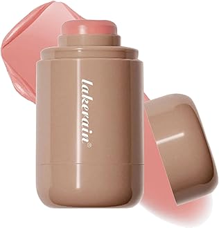 Cream Blush stick, Natural-Looking Matte Finish Makeup Blush stick, Hydrating Long Lasting Lightweight Blendable Blush for cheeks (#4 Neutal Peach, 1 PC)