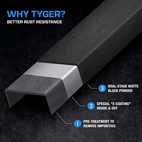 Image of Tyger Auto TG-BP6J70078 Tyger FURY Stubby Front Bumper w /Winch Plate Compatible with 2007-2026 Jeep Wrangler JK /JL; 2020-2026 Gladiator | Textured Black