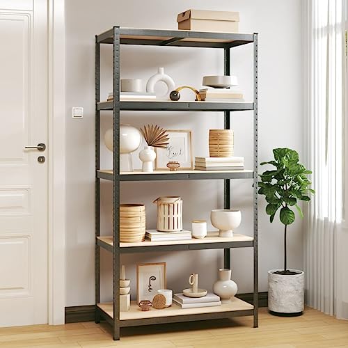 THOYTOUI Adjustable Storage Shelving Unit,Garage Shelving Metal Organization Utility Shelf,for