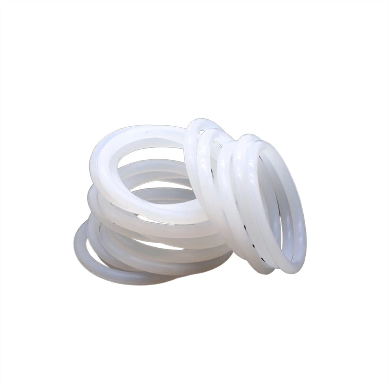 Kit O-ring in gomma 10/50 pezzi Guarnizione anello in silicone bianco CS 2mm OD 5~80mm Rondella impermeabile for uso alimentare Guarnizione in gomma siliconica Guarnizione o-ring in gomma Guarnizione