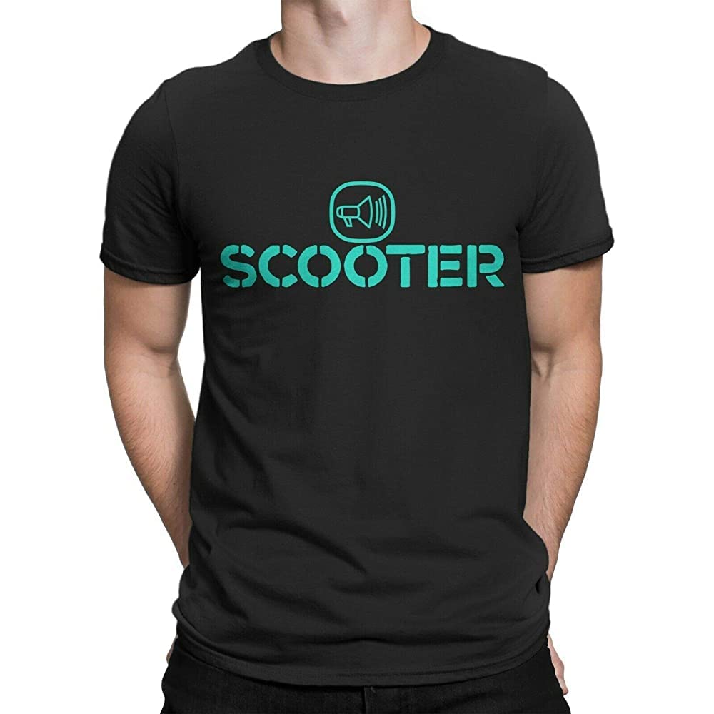 Scooter Techno,Hard Trance German Band Men Printed Mens T-Shirt Size L Black