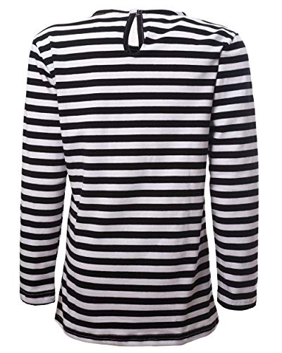 Girls' Long Sleeve Cotton Striped T-Shirt: Classic Comfort & Style for Little Fashionistas3