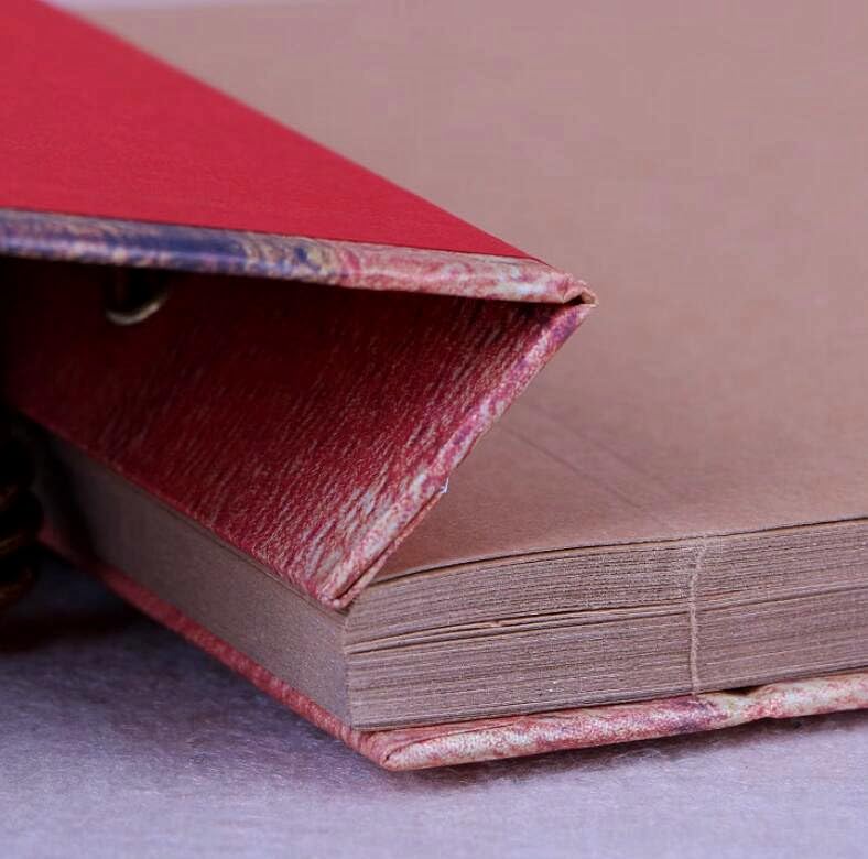 Álbum de fotos DIY de aventura, 40 páginas, hecho a mano, álbum retro de papel kraft para recuerdos, álbum de bodas, aniversario y libro de visitas miniatura 5