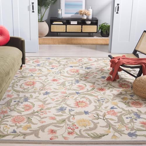 Image of Sifa Carpet Crafted with Care: Premium Hand-Tufted Wool Carpets Royanna Traditional Design Handmade Area Rugs, for Your Room Beige Color Size 7x10 feet (210x300cm)