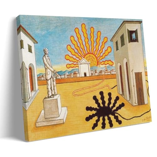 Impression sur toile Giorgio De Chirico tableau surréalisme décoration murale 50x75