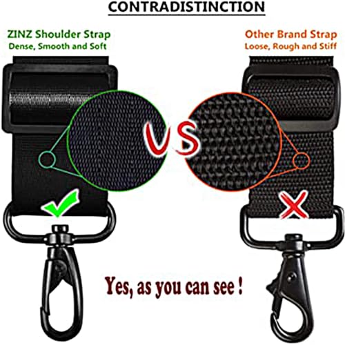 Image of ZINZ 57 inch Adjustable Bag Straps Replacement with Thick Fixed Pad