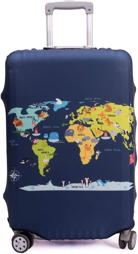 review Madfifennina Washable Spandex Travel Luggage Protector Baggage Suitcase Cover Fit 23-32 Inch (L(26