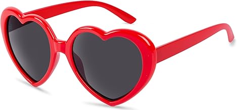 Heart Sunglasses for Women Men Fashion Lovely Shaped Sunglasses Vintage Cute Sun Glasses for Women