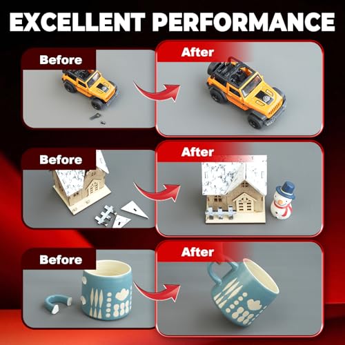 image for CYAFIXED Super Glue Gel Pro, Clear Four 4 Gram Superglue, All Purpose 