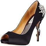 Badgley Mischka Women's Royal Dress Pump, Black, 9.5 M US