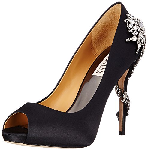 Badgley Mischka Women's Royal Dress Pump, Black, 9.5 M US