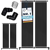 KESSER® Solarkollektor Poolheizung 300x140 cm, Pool Zubehör, Wärmepumpe Pool, Solar Poolheizer für Pools bis 24.000L, Pool Solarheizung erweiterbar, UV-beständiger Kunststoff, Schwimmbad Solarheizung