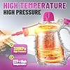 Pressurized Handheld Steam Cleaner with 10pcs Accessories&Safety Lock, Multi-Purpose Natural Deep Cleaning Steamer, Multi-Surface Steamer for Cleaning Home, Car, Upholstery, Grout and More