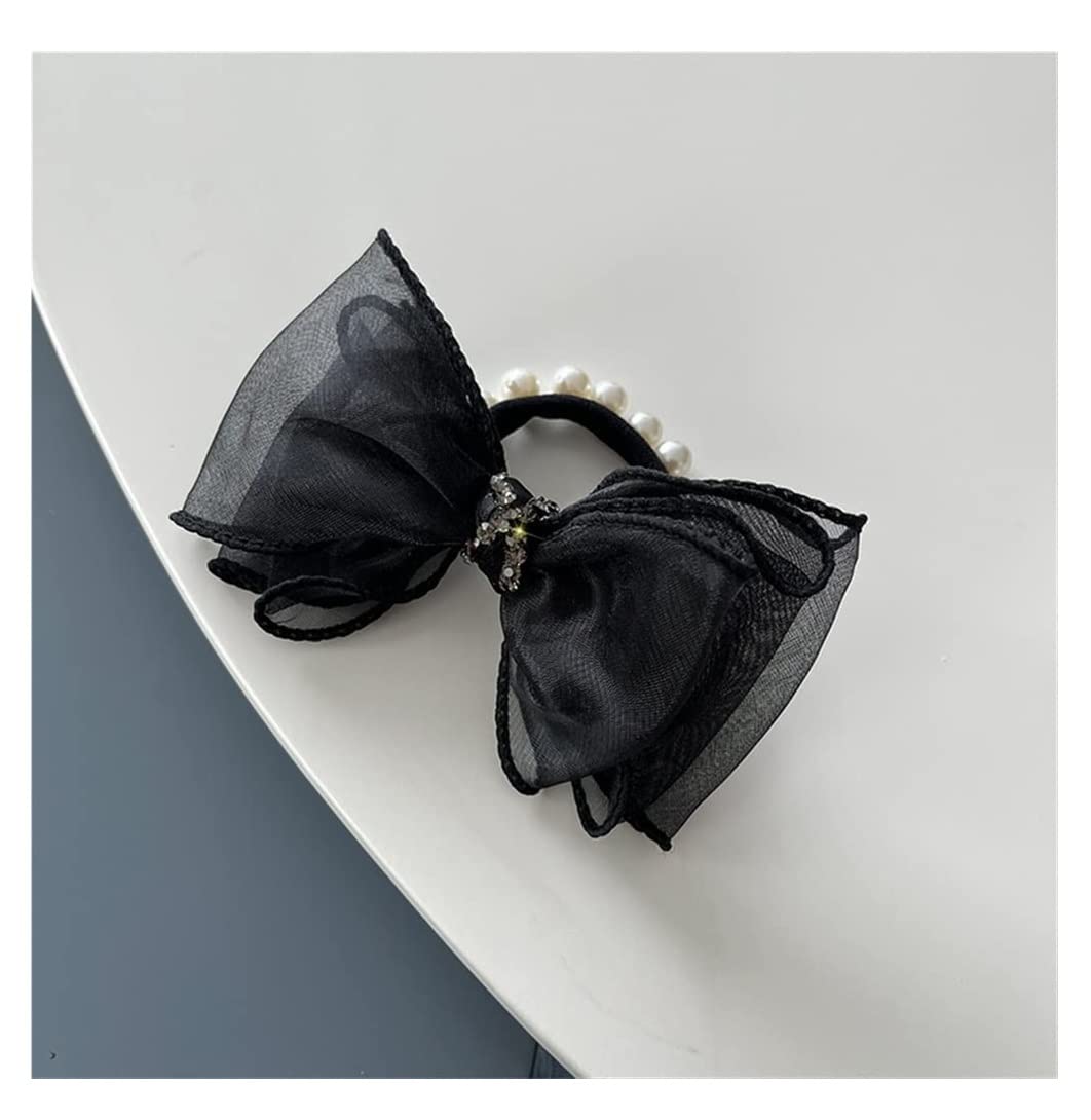 Scrunchies Per Capelli 3pcs Pizzo Fiocco Corda Per Capelli Maglia Anello Per Fondina Per Testa A Sfera Per Elastici Per Coda Di Cavallo