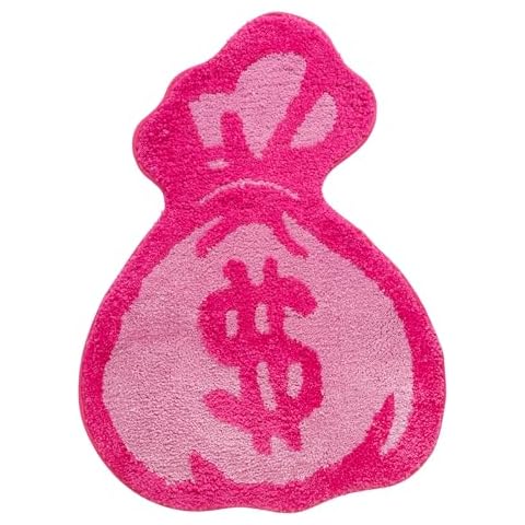 LAKEA Purse Rugs Tufted Material Cartoon Carpet Anime Home Soft Fur Rugs Bedroom Living Room Doormat Decor Floor Mat (31.5X23.6inch) (Rounded, 31.5X23.6 inch) Cover