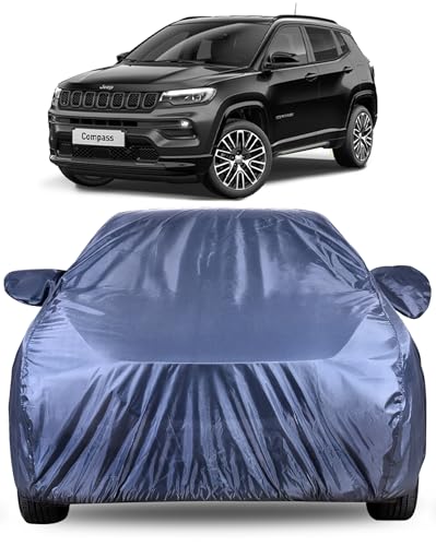 Image of Autofact Premium Car Cover for Compass | All Weather Water-Resistant Full Body Car Cover | Light-Weight Triple-Stitched Outdoor Shield with UV Protection, Dustproof & Heat-Resistant