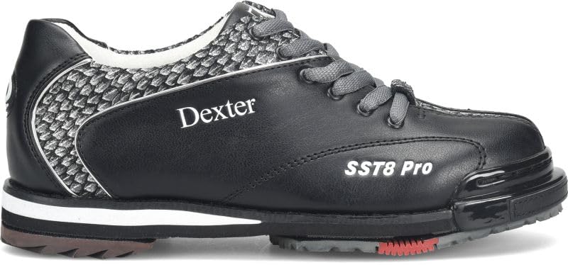 Dexter Mens SST 8 Pro Bowling Shoes - Black/Grey 9.53