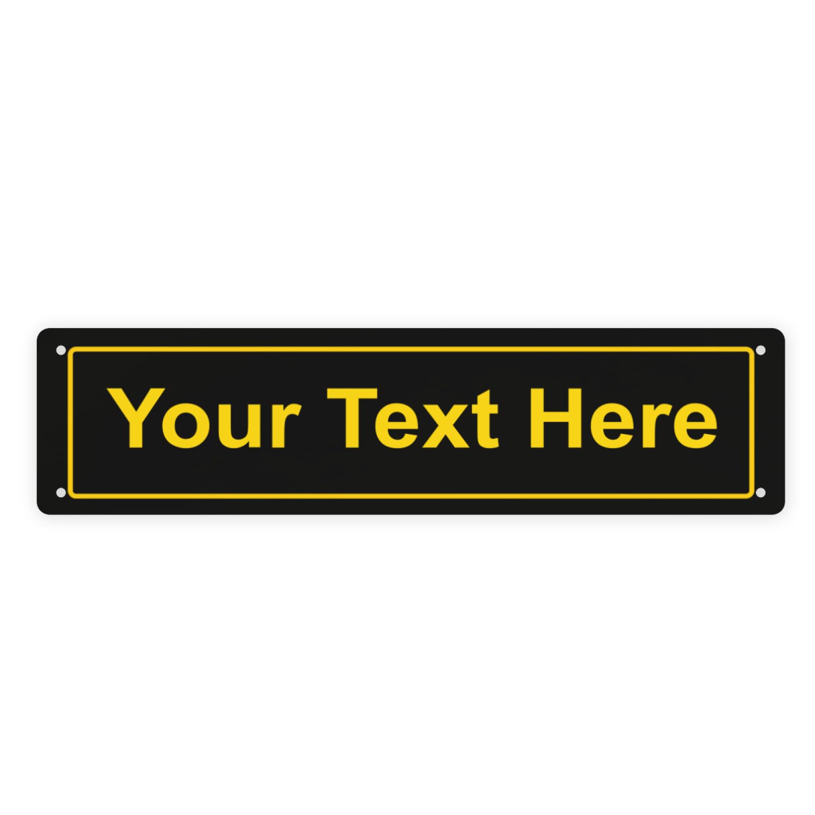 Custom Signs Outdoor Metal Sign - Personalized Signs for Office, Home, Hazard,Road, Decorative 15.7x3.9 in