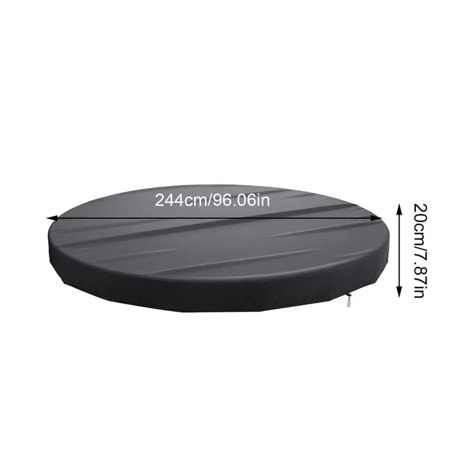 Bâche de sécurité pour piscine hors sol – Couverture imperméable pour piscines gonflables, protection de 3 m pour solutions de sécurité de piscine extérieure