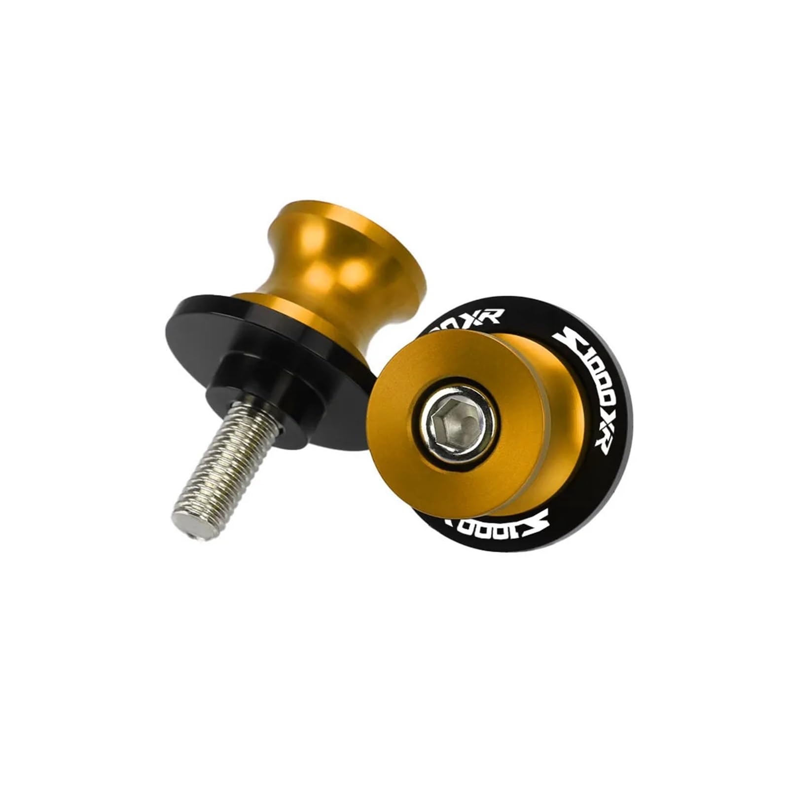 Fsjgbnhokvn 8Mm-Yellow Motorcycle Paddock Stand Spool Sliders For S1000xr S1000xr 2019 2020 2021 2022 2023 8Mm Motorcycle Accessories M8 Swingarm Spools Slider Stand Screw(8Mm-Yellow)