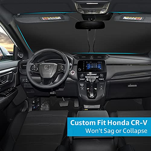 Proadsy Front Windshield Sun Shade Foldable Sunshade Protector Custom Fit 2022 2021 2020 2019 2018 2017 Honda Crv Suv, Lx, Ex, Ex-L, Ex-L Navi, Touring Accessories 2023 Upgrade #TOP3