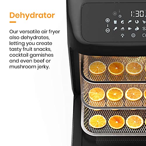 Pro Breeze 12 Quart Air Fryer Oven - Large Air Fryer Toaster Oven with 12 Smart Cooking Modes such as Rotisserie, Food Dehydrator, Bake, Roast, Reheat, Includes 19 Accessories with 3 Rack Levels 8 Pro Breeze 12 Quart Air Fryer Oven - Large Air Fryer Toaster Oven with 12 Smart Cooking Modes such as Rotisserie, Food Dehydrator, Bake, Roast, Reheat, Includes 19 Accessories with 3 Rack Levels - Image 6
