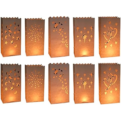 Bolsas para Velas de Papel Ignífugo, 10 Piezas Cover
