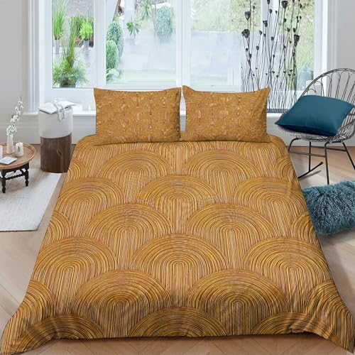 Parure de lit design art déco en microfibre fine et légère 135x200