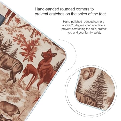 Báscula digital de vidrio templado Animal Wilderness Bear Deer miniatura 4