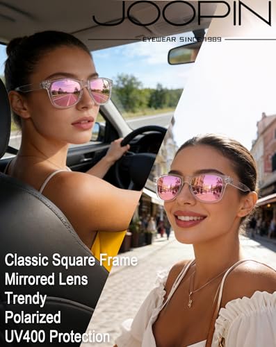 Image of Joopin Square Sunglasses Polarized UV400 Designer Sun Glasses Men Women