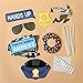 PRETYZOOM 21Pcs Photo Booth Props Kit Fun Party Supplies for Kids Birthday Party Decorations, Dress Up, Galore Cops and Robbers Role Play and Halloween