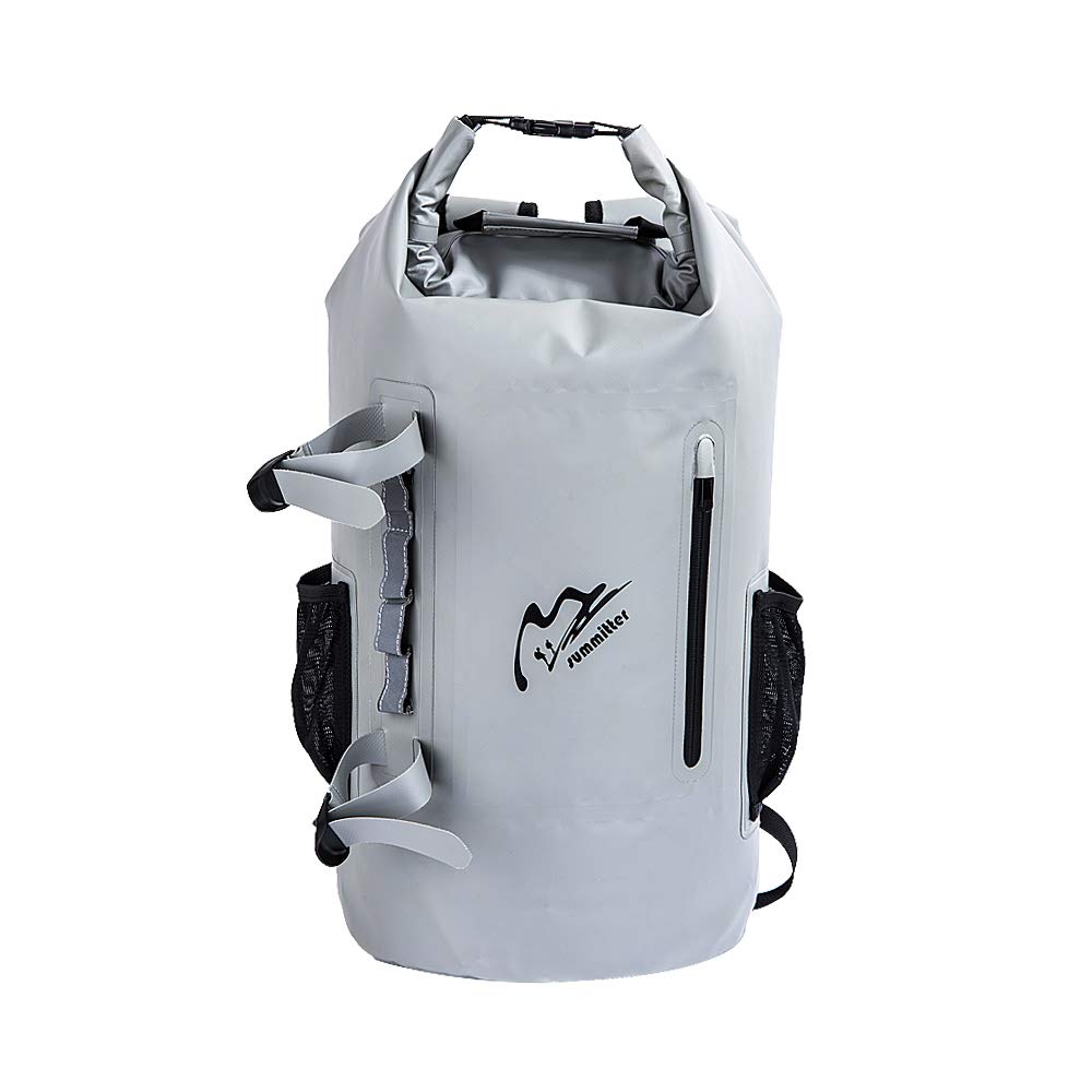 Summitter-Dry Bags Waterproof Backpack Large Capacity 30L -Durable Sealed Zipper Waterproof Dry Bags for Water Sport,Boating,Kayaking,Floating,Hiking,Camping, Overboard Dry Backpack for Men and Women
