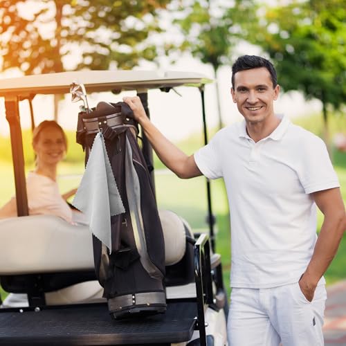 6 Pcs Golf Bag Towels,16" X 16",Microfiber Waffle Pattern for Golf Bags Towel for Men Women,Fishing,Golf Essentials Gifts with Carabiner Clip,Dish Cloth,Kitchen Clean Towels - Image 5