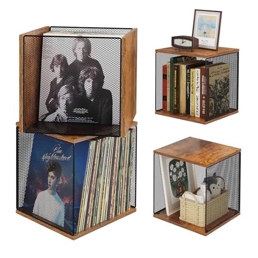 Stackable Vinyl Record Storage Cubes