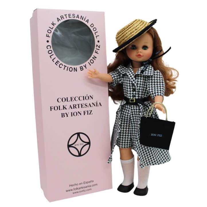 FOLK Muñeca colección Artesanía Dolls by Ion Fiz, muñeca Sintra 40 cm Modelo Paris.