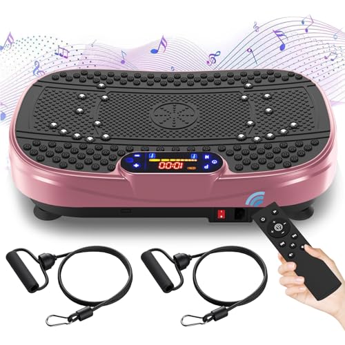 Plataforma de vibración para fitness, máquina de ejercicio, agitadora vibratoria de cuerpo completo, plataforma de entrenamiento para fitness, placa de vibración para drenaje linfático, pérdida de