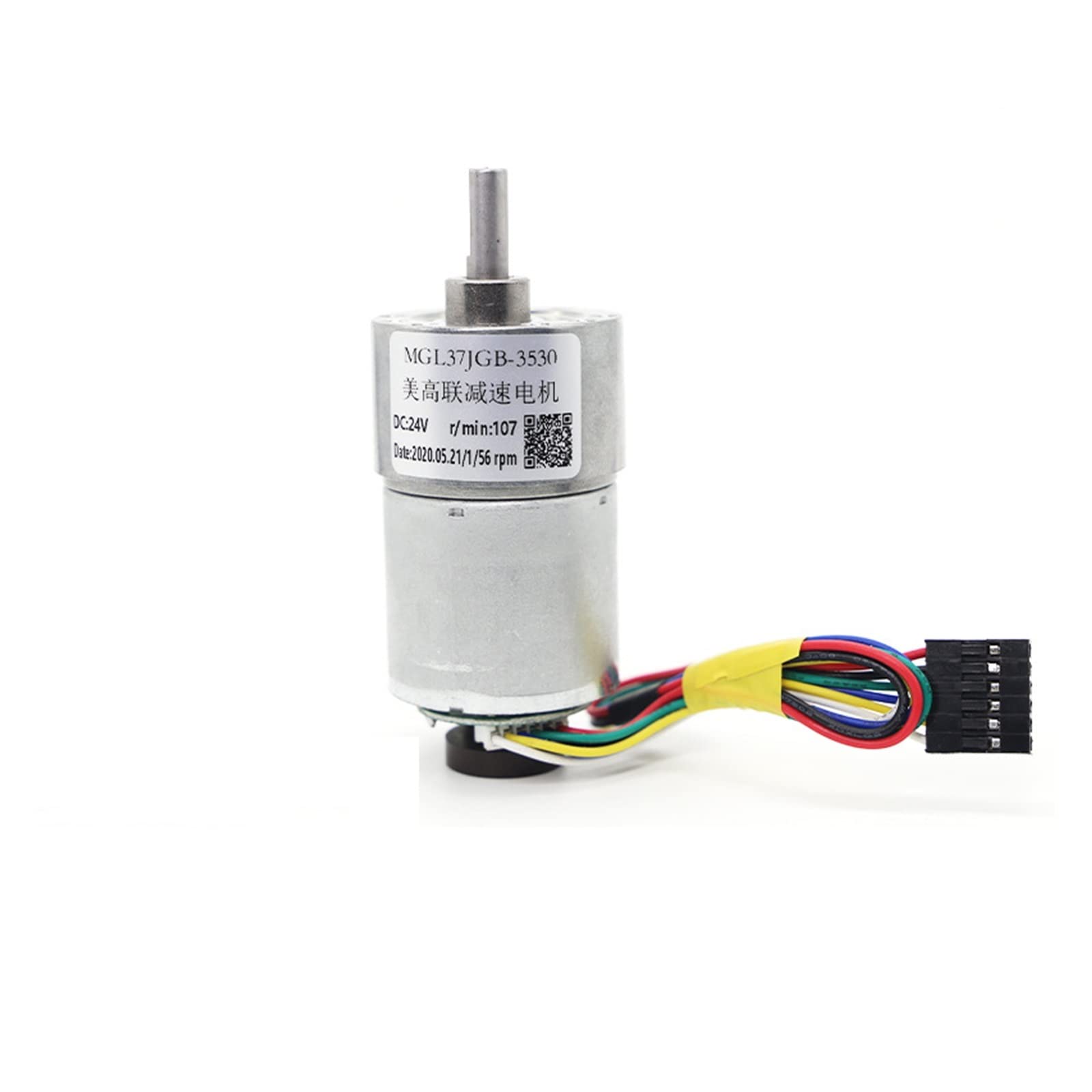 Micro Encoder DC-Getriebemotor DC-Motor mit hohem Drehmoment, einstellbare Geschwindigkeit vorwärts und rückwärts(12V 7RPM,Motor)