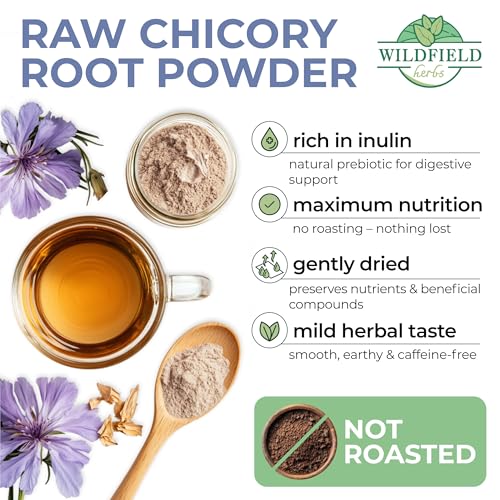 Image of 30 Bags Tea Chicory Root Tea Herbal (Cichorium Intybus) - 30 Count 1.5g Bags Chicory Root Herb Achicoria