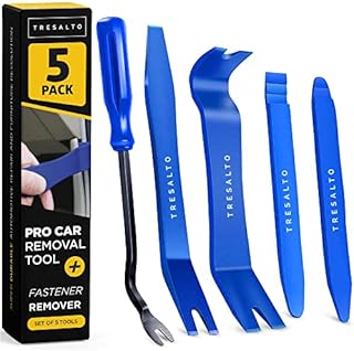 Tresalto Auto Trim Removal Tool Set (No Scratch Plastic Pry Tool Kit) Auto Trim Tool Kit Car Tools, Door Panel Removal Tool, Fasteners, Car Clips, Push Rivets, Molding, Dashboards, Interior Trim Tools
