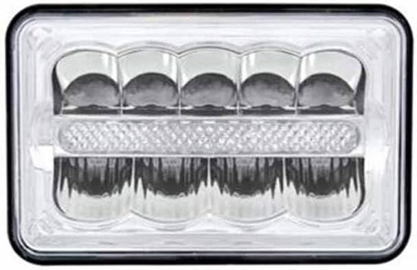 Technical Precision Replacement For KENWORTH W900B AEROCAB YEAR 2023 4X6IN RECT HIGHPOWER LED HEADLIGHT WSUPERBRIGHT LED DUALFUCT LIGHT 6 WHT LED LIGHTBAR